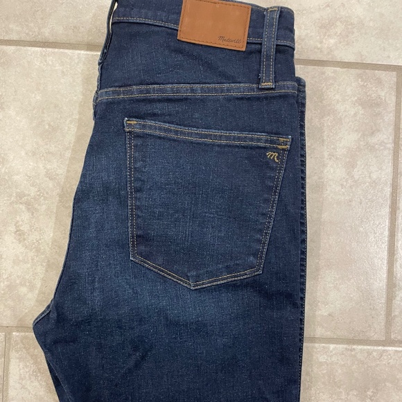 MADEWELL NEW! 10” High Rise Skinny Dark Wash Size 30 - Picture 7 of 7